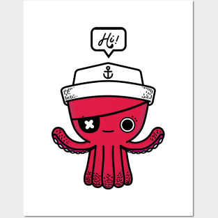 Sailor Octopus Posters and Art